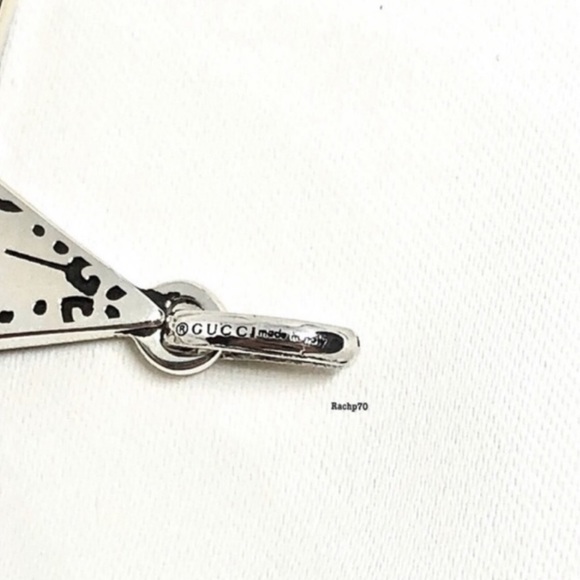 New Gucci Ghost Navy GG Star Charm + Free Chain - Picture 7 of 10
